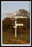 Old style sign post