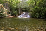 waterfall in Cove Creek Campground