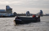 Passing through the Thames Barrier