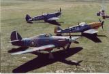 Hawker Hurricane XII ,Messerschmitt bf109 & Spitfire Mark IX