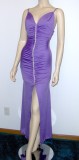 purple gown - medium - 35bust,29waist