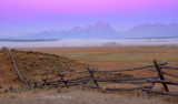 Teton Range at dawn.