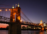 John A Roebling Suspension Bridge<br>Cincinnati Ohio