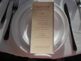 Custom Menu printed by SunHorse Weddings