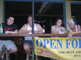 hanging out at Jerrys pizza watching the street