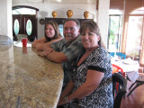 The gang waiting at the bar