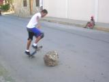 Skate boarders in the street