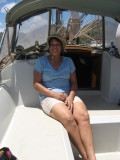 Jeny enjoying the sail
