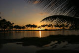 Framed Anaehoomalu Beach Sunset