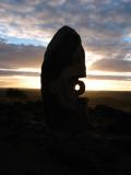 A BROKEN HILL SCULPTURE AT DUSK