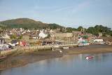 Conway estuary and town