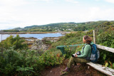 Margaret enjoying the view at Armadale