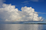 Distant rainstorm