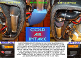 COLD AIR INTAKE REMOTE K&N AIR FILTER, AIR BOX AND DUCTS