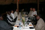 Our dinner with other guests and staff
