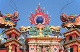 The roof of a temple