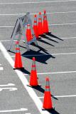 Cones in the car park