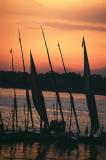 Faloukas and Nile sunset