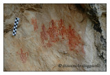 pitture rupestri in Valle Peligna  - Nusca -