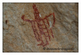 pitture rupestri in Valle Peligna  - Nusca -