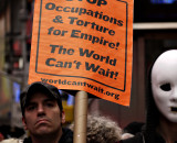 Demonstration, Times Square, New York City, New York, 2009