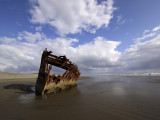 The wreck of the Peter Iredale (1), Fort Stevens State Park, Oregon, 2009