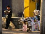 Mobile newsstand, Beijing, China, 2006