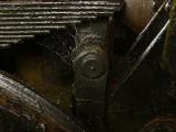 Detail, steam locomotive, Garibaldi, Oregon, 2006