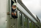 Train enthusiast, by Dandan Liu, Wheeler, Oregon, 2006