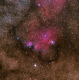 NGC 6559 Nebula near the Lagoon Nebula