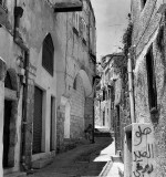 Noon time in a narrow street in the old quarter of Nazareth.JPG