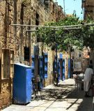 An Alley In Blue, Old Acre.JPG