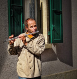 Flautist by the window....