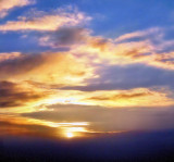 Winter sunrise clouds