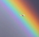 Getting the raimbow by low cost flight....