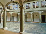 The inner arcade of the castle
