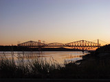 les ponts de Québec à la brunante