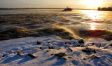 Soleil couchant sur le Saint-Laurent