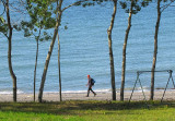 la marche sur la plage