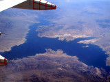 Lake Mead under the wing
