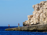 plage oblique à Cassis