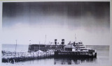 La Canada steamship line au quai de Pointe-au-pic, photo darchives