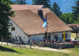 le chalet du Soliat et sa terrasse