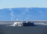 les pistes du Massif devant l'iceberg
