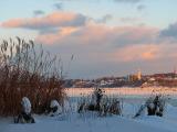 soleil couchant sur Lévis