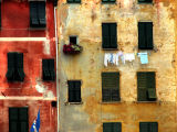 Murs bicolores à Portofino