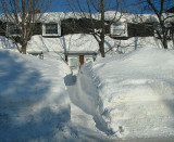 État de la neige à Québec à la fin février 2008