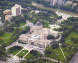 Aerial View Winnipeg Legislature Building Sept 2009