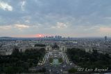 Sunset from Eiffel tower