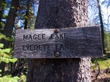 Magee and Everett Lake Vintage Trail Sign